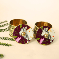 Pichwai Brass Kumkum Box